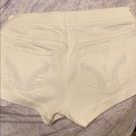 white jean shorts - Picture 2 of 3